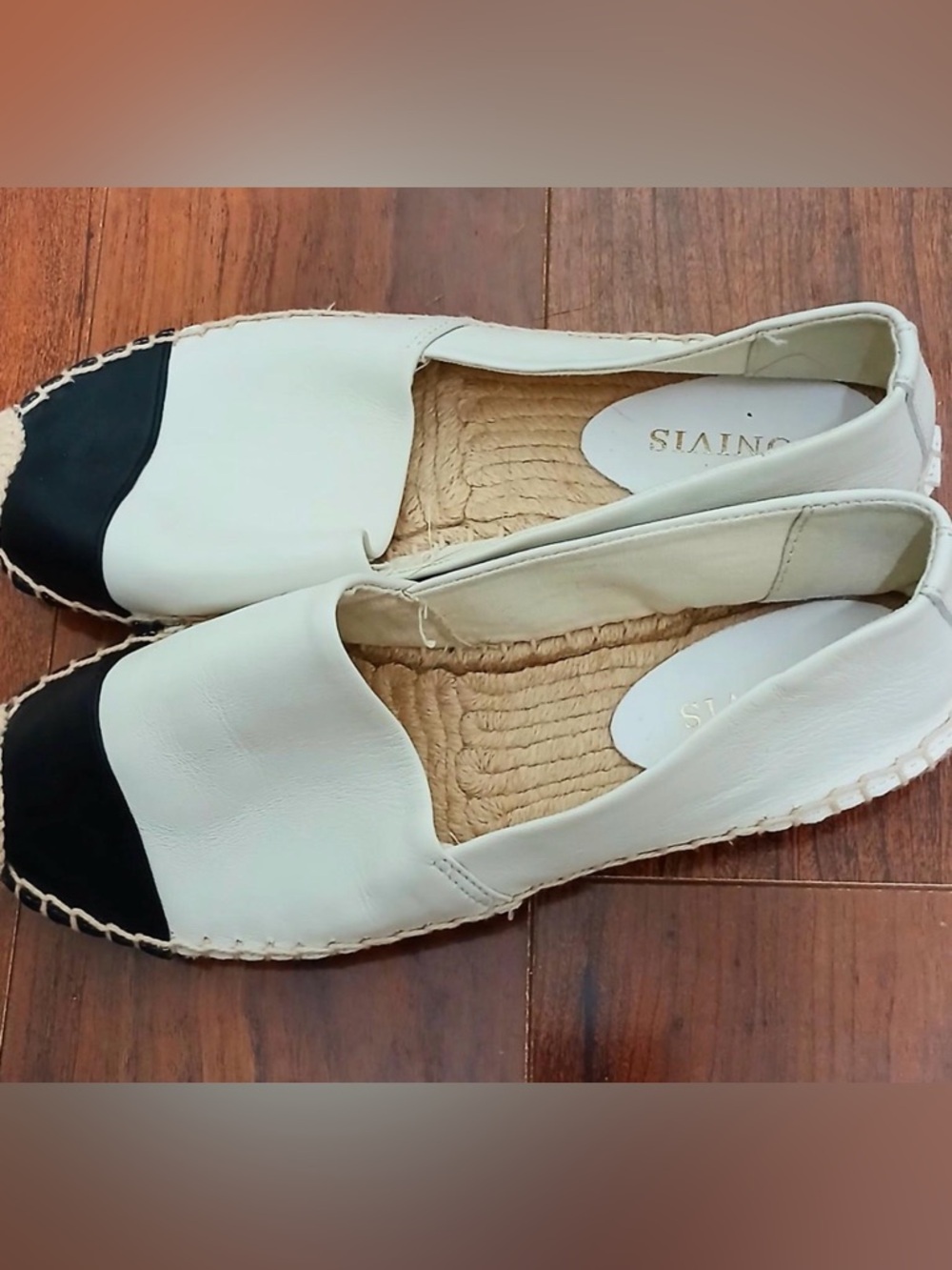 Tonivis Leather Espradilles Flats Slip Ons Size 8.5